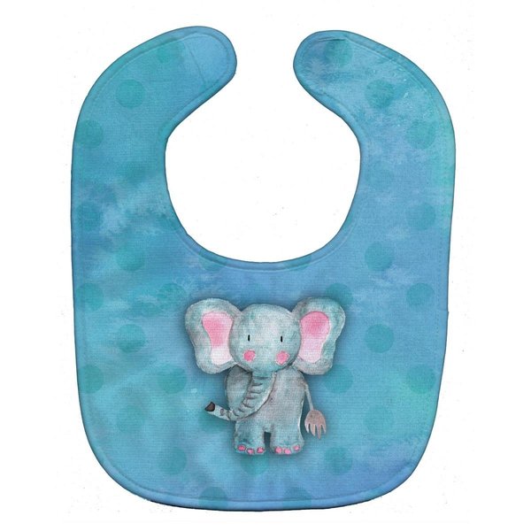 Carolines Treasures Blue Elepant Watercolor Baby Bib BB7372BIB